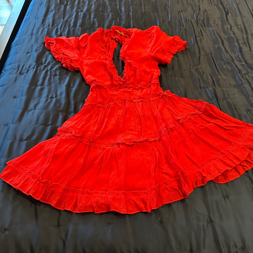 Entro Scarlet Ruffle Dress